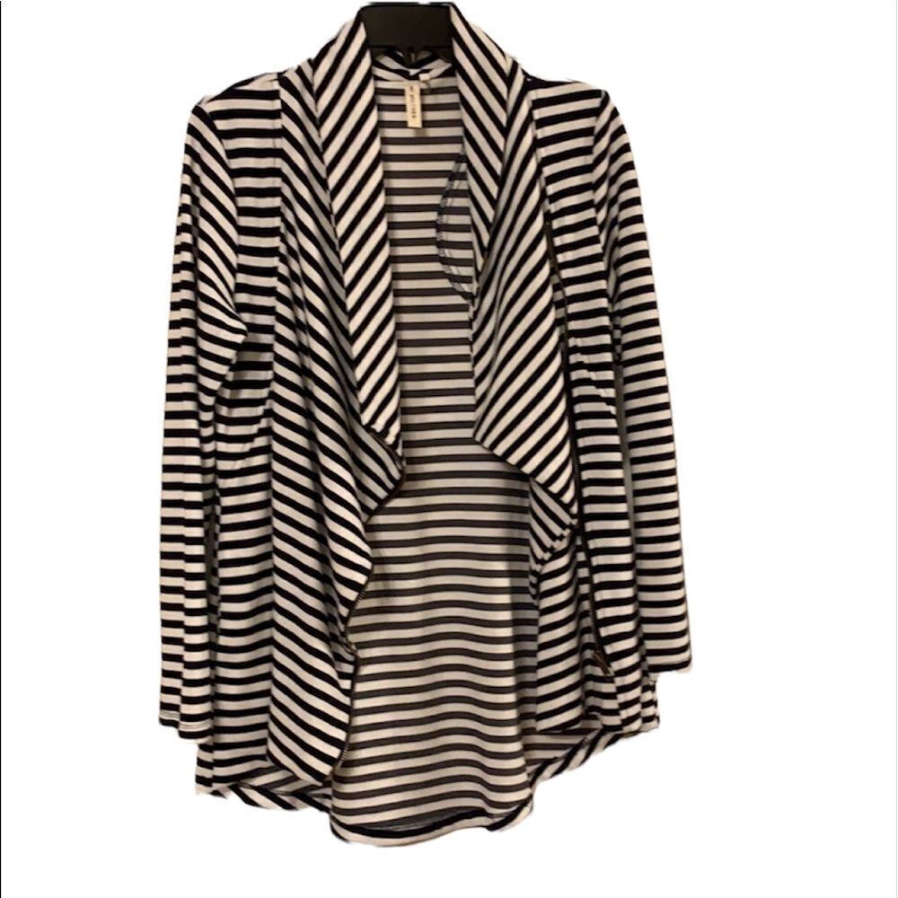 My Beloved size medium striped jacket/wrap